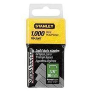 Stanley TRA206T Light Duty Staples 3/8. 1000/Pack