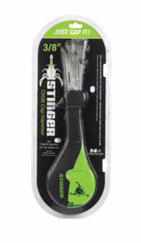 Stinger 0136400 Cap Hammer Staple. Black/Gray/Green. 3/8