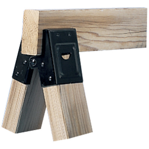 Fulton 400SHB Sawhorse Brackets. 2 x 4. Steel. Black. PK/1PR - Image 2