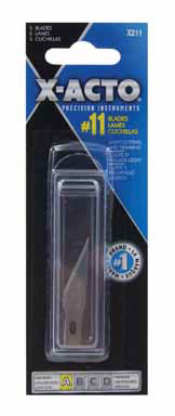 X-Acto X211 Knife Blade #11. 5/Card - Image 2