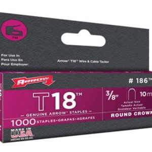 Arrow Fastener 186 T18 Heavy Duty Staples. 3/8
