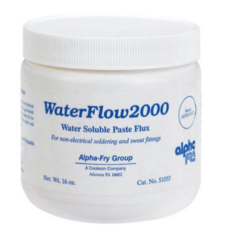 Alpha 51055 Waterflow 2000 Water Soluble Paste Flux. 16 Oz