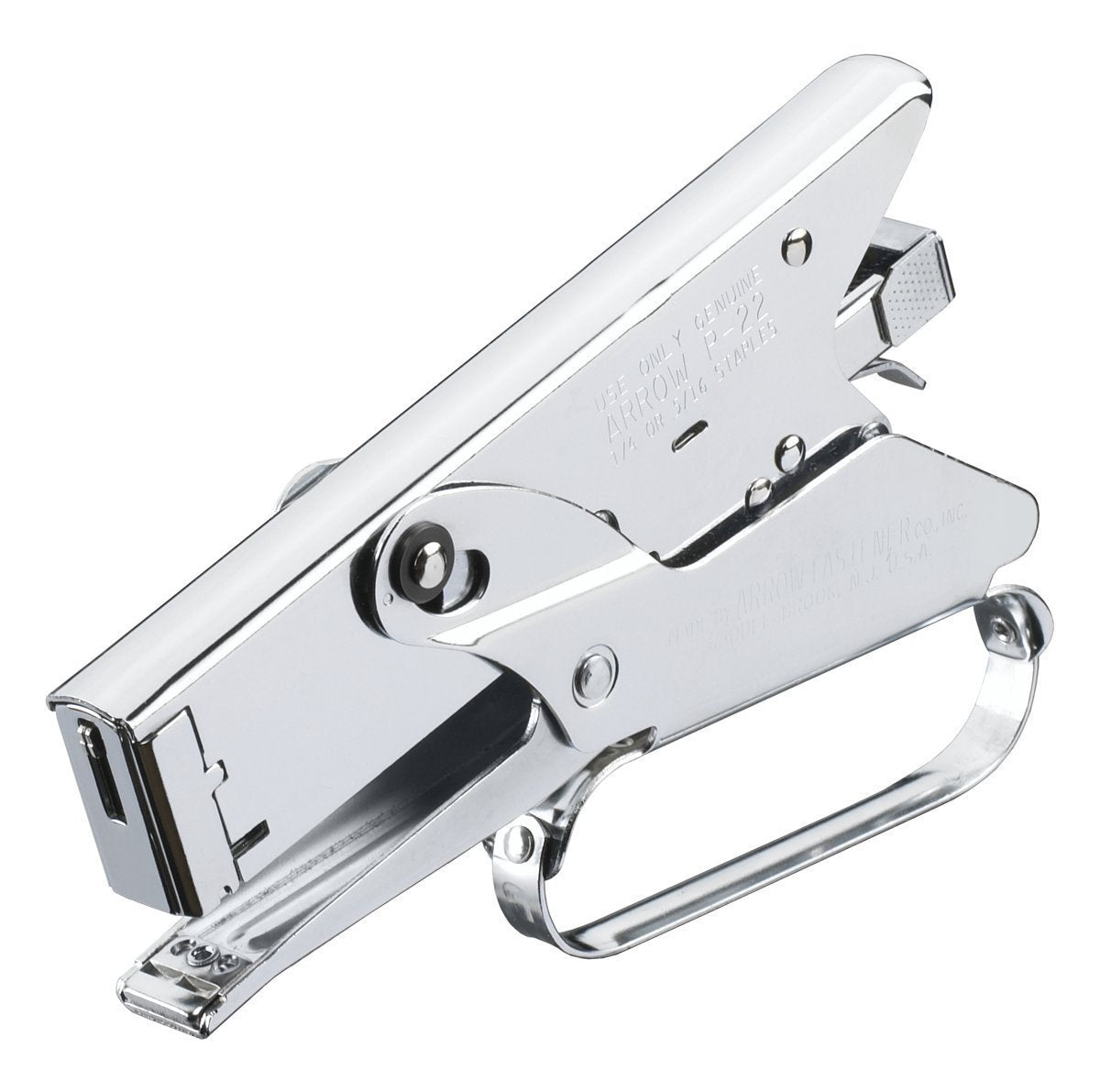 Arrow Fastener P22 Heavy Duty Plier Type Staple . Steel. Chrome