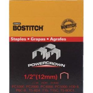 Stanley Bostitch STCR50191/2-1M Crown Staples 1/2. 1000/Pack