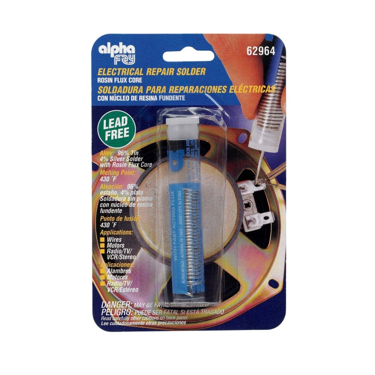 Alpha 62964 Lead-Free Electrical Rosin Core Solder. 0.50 Oz