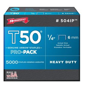 Arrow Fastener 504IP T50 Staples. 1/4