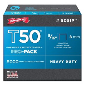 Arrow Fastener 505IP T50 Staples. 5/16