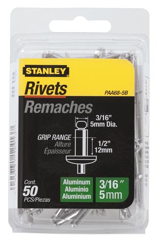 Stanley PAA68-5B Aluminum Rivets 3/16x1/2. 50/Pack