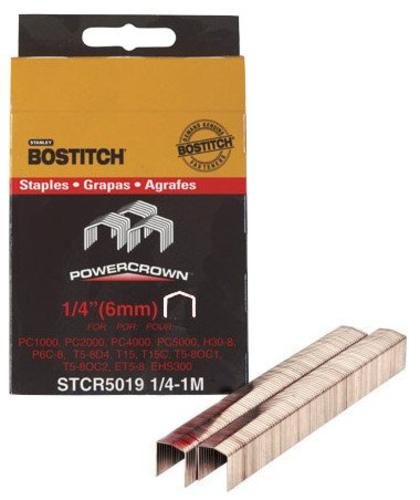 Stanley Bostitch STCR50191/4-1M Crown Staples. 1/4