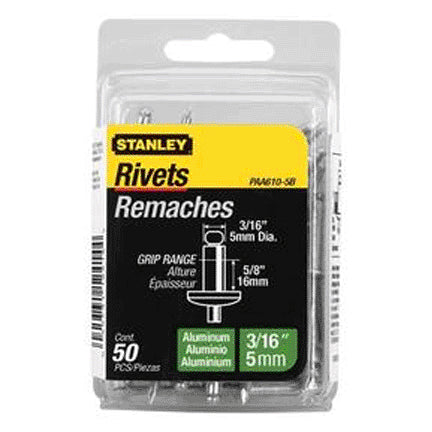 Stanley PAA610-5B Aluminum Rivets 3/16x5/8. 50/Pack - Image 2
