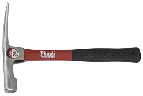 Plumb 11421 Fiberglass Handled Brick Hammer. 24 Oz