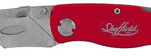 Sheffield 12614 Lockback Utility Knife 6. Red