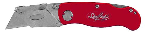 Sheffield 12614 Lockback Utility Knife 6. Red
