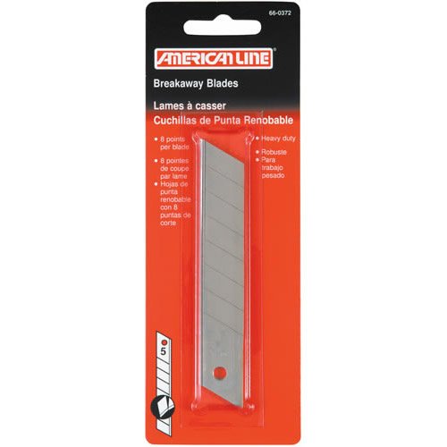 American Line 66-0372 Heavy Duty Breakaway Blades. 5/Card