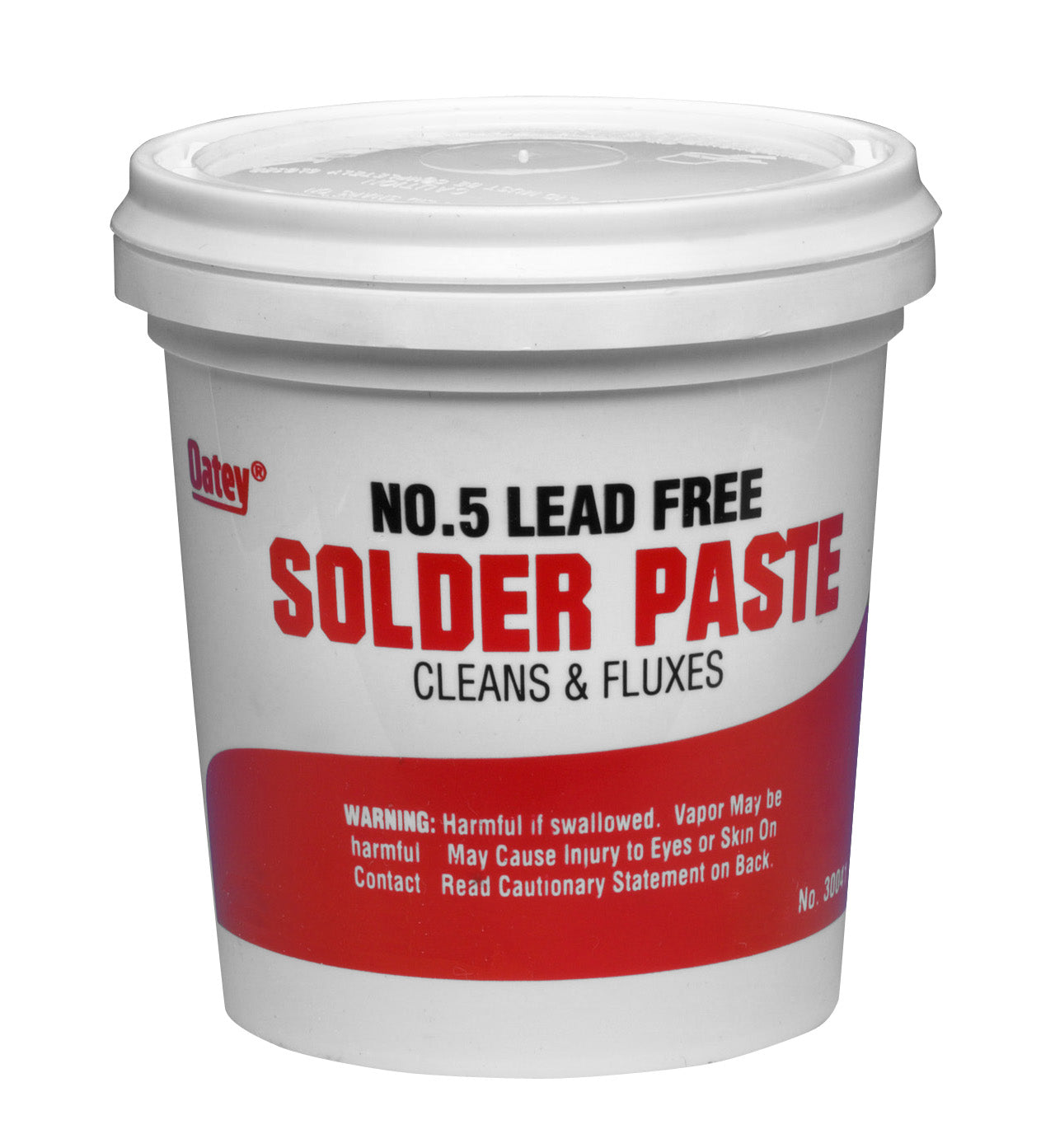 Oatey 30013 No. 5 Lead-Free Paste Flux. 4 Oz. Amber