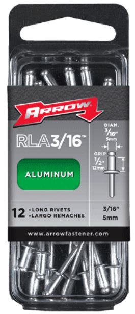 Arrow Fastener RLA3/16 Long Aluminum Rivet. 3/16 - Image 2