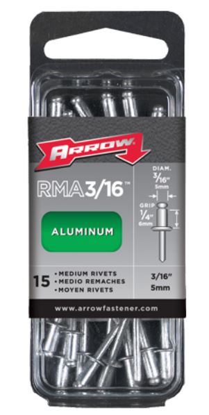 Arrow Fastener RMA3/16 Medium Aluminum Rivet. 3/16 - Image 2