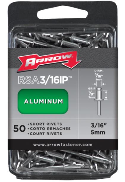Arrow Fastener RSA3/16IP Short Aluminum Rivet. 3/16 - Image 2