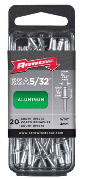 Arrow Fastener RSA5/32 Short Aluminum Rivet. 5/32 - Image 2