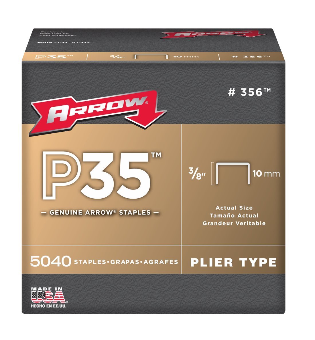 Arrow Fastener 356 P35 Heavy Duty Staple. 3/8