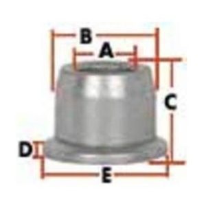 Imperial 78028 Huck Steel 3LC Flangestyle Collar 1/4. Zinc Plated