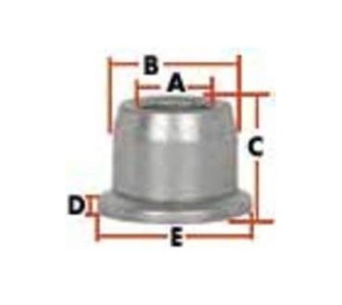 Imperial 78040 Huck Steel Flangestyle Collar 3/8. Zinc Plated