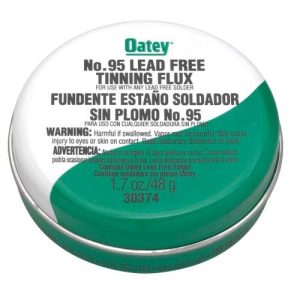 Oatey No.95 Lead-Free Tinning Solder Paste Flux. 1.7 Oz. Greenish-Gray