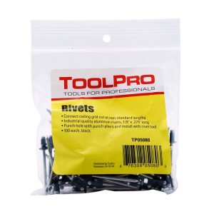 Toolpro TP05080 Pull Rivet. 0.275 in L. Aluminum. 1/8 in Head