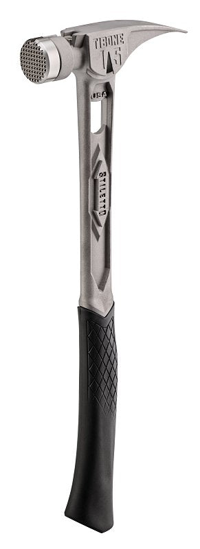 Stiletto TIBONE TIB15MC Milled/Curved Hammer. 15 oz Head. Milled. Straight Claw Head. Titanium Head. 17.34 in OAL