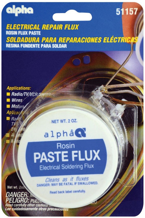 Alpha AM51157 Electrical Rosin Flux Paste. 2 Oz