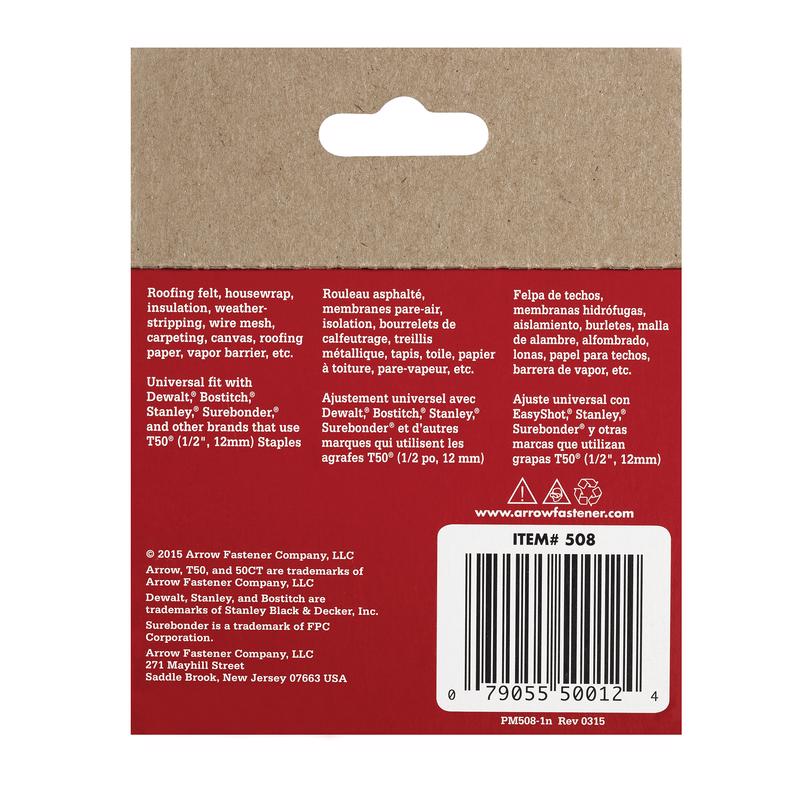 Arrow Fastener 50824 T50 Staples. 1/2 - Image 6