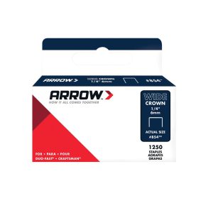 Arrow Fastener 854SP #854 Wide Crown Staples. 1/4. 18 Gauge