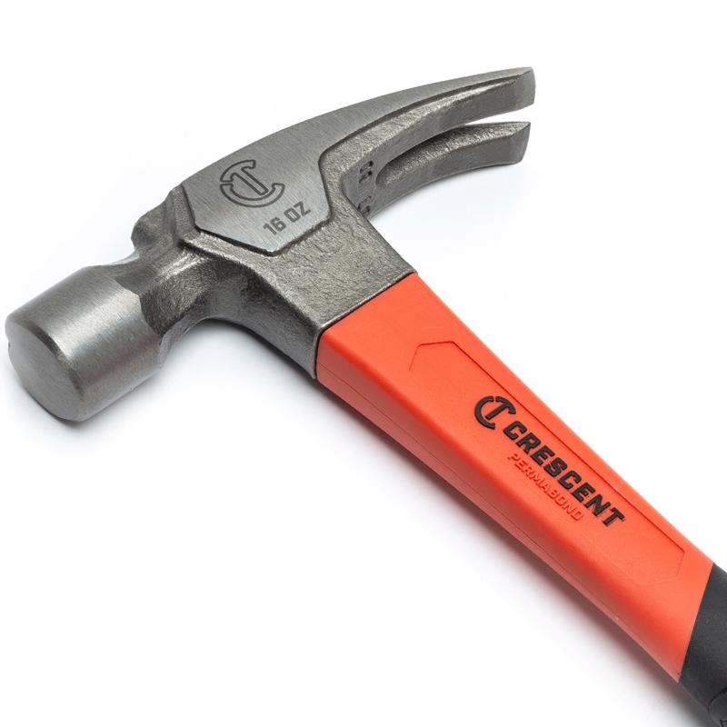 Crescent 1419C-06 Pro Series 16 oz Smooth Face Rip Claw Hammer 5.5 in. Fiberglass Handle - Image 5