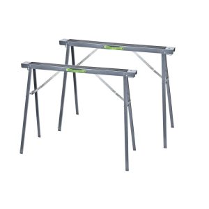 Genesis GSH400A-2 Metal Foldable Saw Horse Set. 2 Piece