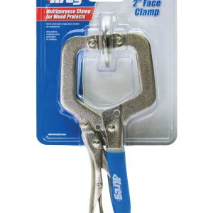 Kreg KHC-MICRO Tool Classic Face Clamp. Metal. Silver. 2-1/4 x 2