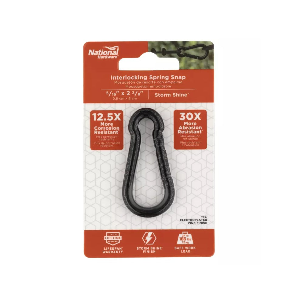 National Hardware N820-111 Interlocking Spring Snap. 5/16 Inch - Image 2