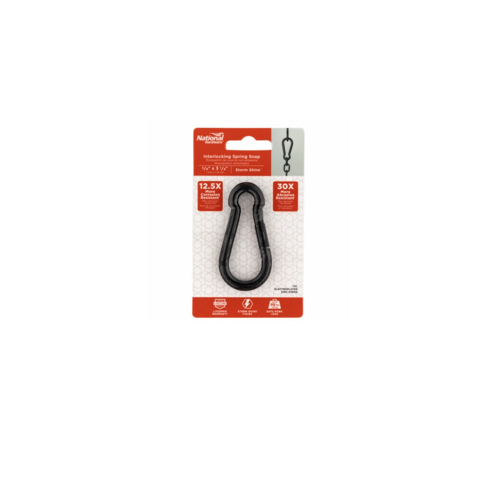 National Hardware N820-108 Interlocking Spring Snap. 3/8 Inch - Image 2