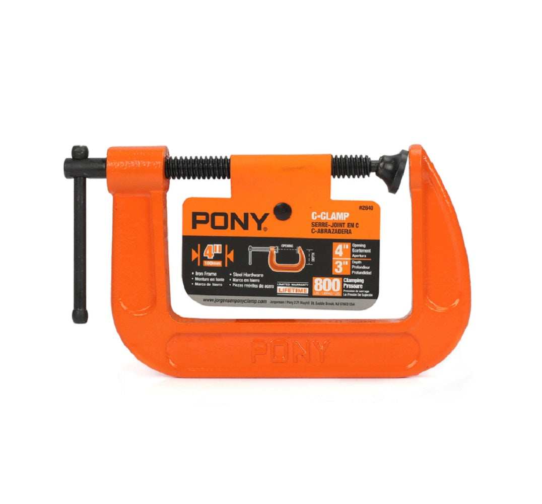 Pony 2640 Adjustable C-Clamp. Steel. 4