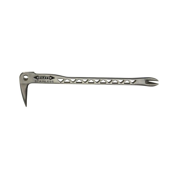Stiletto SSCLW12-2 Clawbar Nail Puller with Dimpler. Stainless Steel
