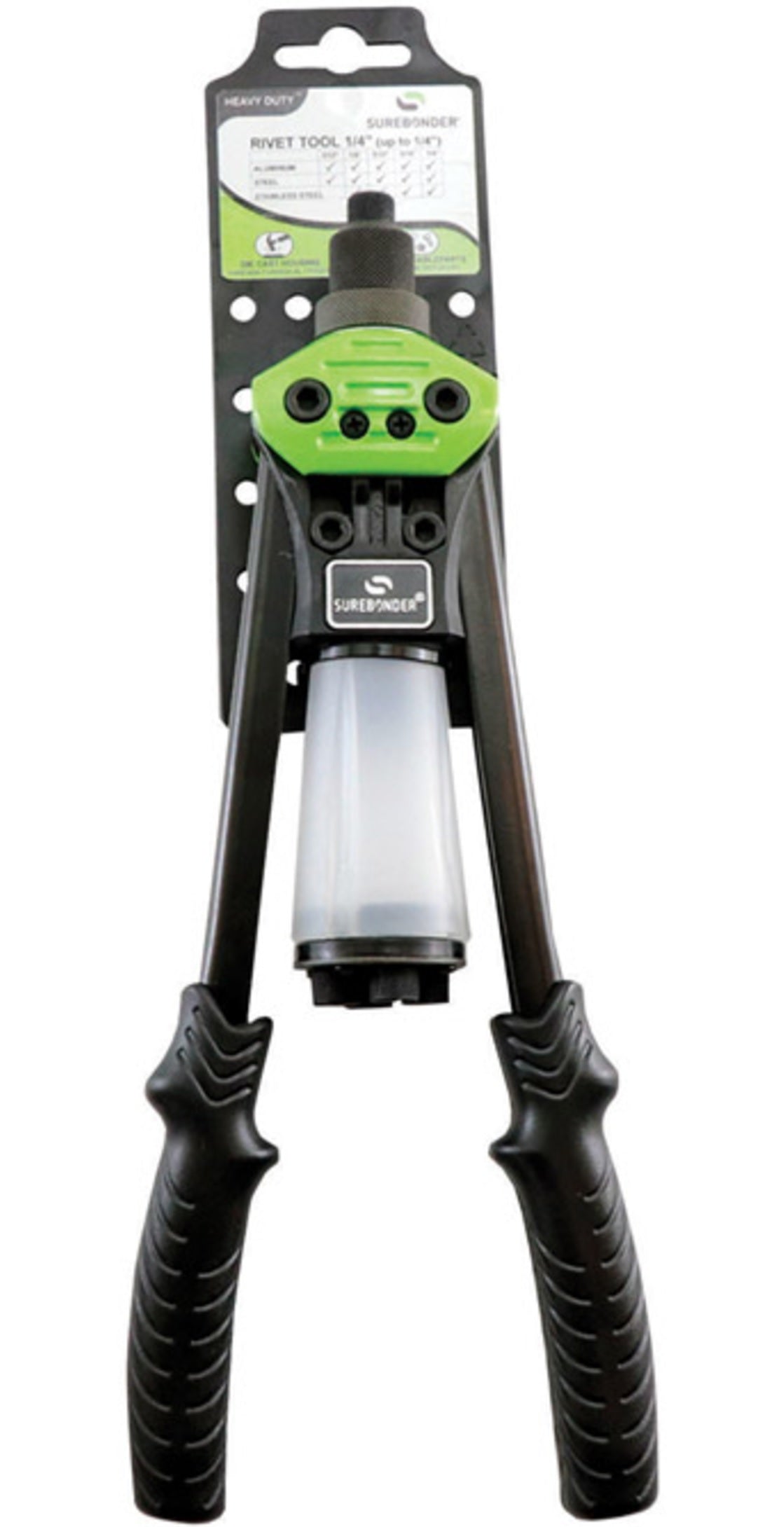 Surebonder 8650 Heavy Duty Rivet Tool. Black/Green