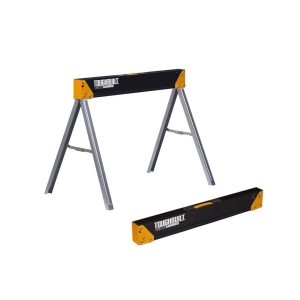 ToughBuilt TB-C300 Folding Sawhorse. Black/Silver. 1100 lb. capacity