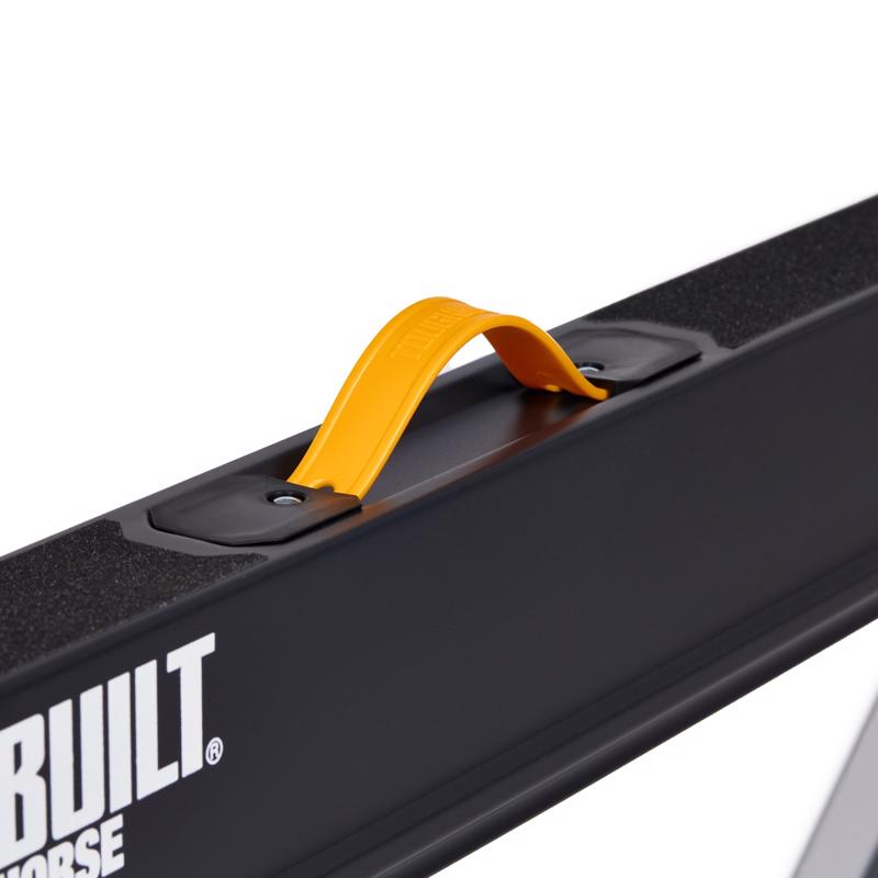 ToughBuilt TB-C300 Folding Sawhorse. Black/Silver. 1100 lb. capacity - Image 2