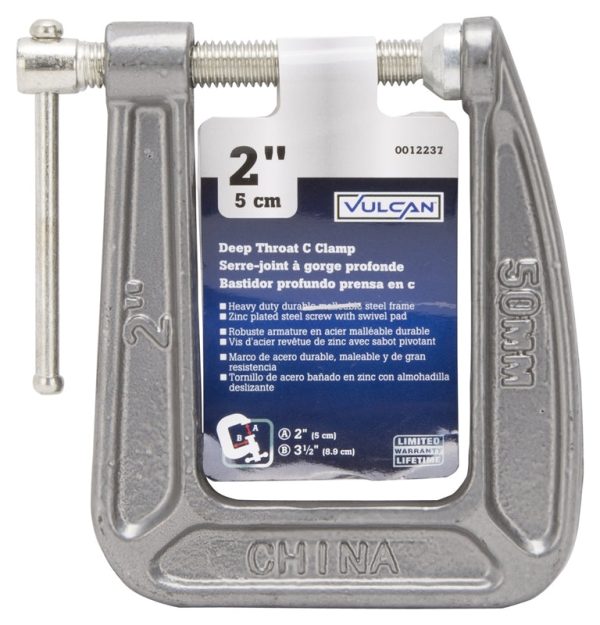Vulcan 38-123 Deep Throat C-Clamp. 2 In - Image 2