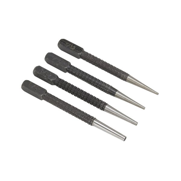 Vulcan JLO-048 Nail Punch Set. 4 Piece