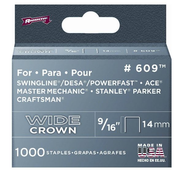 Arrow Fastener 60930 Heavy-Duty Staples. 9/16