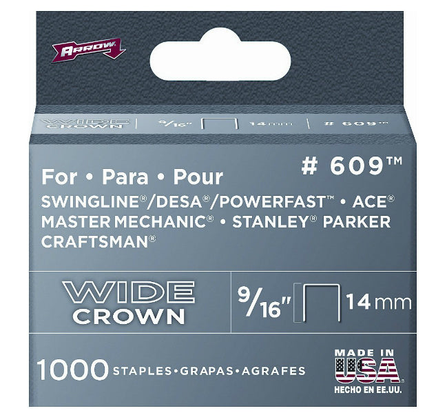 Arrow Fastener 60930 Heavy-Duty Staples. 9/16