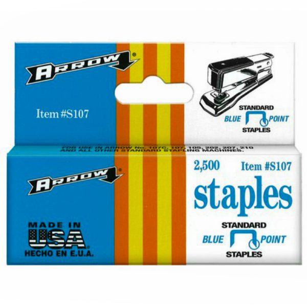 Arrow Fastener S107 Blue Point Staples. 1/4