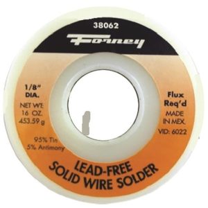 Forney 38062 Solder. 95/5 Tin Antimony. 1/8. 1 lbs