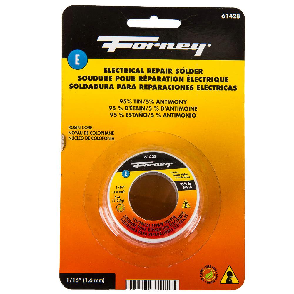 Forney 61428 Lead Free Rosin Solder. 4 Oz. 1/16