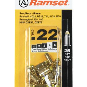 Ramset 50077 Power Load Heavy Duty. .22 Caliber. Yellow